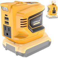200W Power Inverter for Dewalt 20V Battery, DC 20V to AC 110-120V Battery Inverter, Portable Power Station Generator, Charger Adapter Battery Powered Outlet with 2 USB Ports & 1 Type-C & 1 AC Outlet
