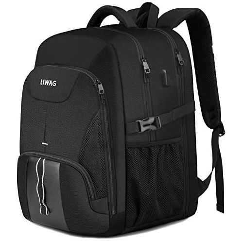  [아마존베스트]LIWAG Extra Large Backpack for Men,Durable Travel Laptop Backpack Gifts for Women Men with USB Charging Port,TSA Friendly Big Business Computer Bag College School Bookbags Fit 17 Inch La