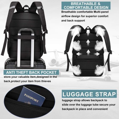  [아마존베스트]LIWAG Extra Large Backpack for Men,Durable Travel Laptop Backpack Gifts for Women Men with USB Charging Port,TSA Friendly Big Business Computer Bag College School Bookbags Fit 17 Inch La