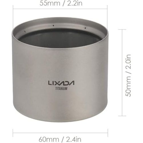 LIXADA Mini Lightweight Titanium Stove ALC-ohol Stove Support Bracket Cross Stand Cross Stand Rack for Outdoor Camping Backpacking Hiking etc