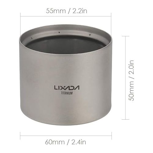  Lixada Mini Lightweight Titanium Stove ALC-ohol Stove Support Bracket Cross Stand Cross Stand Rack for Outdoor Camping Backpacking Hiking etc