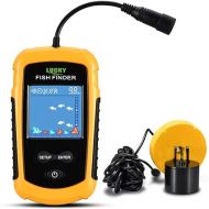 Lixada Portable Fish Depth Finder Fishing Finder Wired Fishing Sonar Sensor Fishing Alarm for Fish Depth Detection