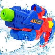 LJGG Water Gun Toys Playing Water Gun Beach Toys Pulling Children/Adults Large Range Distance ( Color : Blue , Size : L )