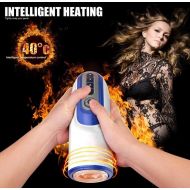 LJQ Mao Male Massager Cup,Electric Male Training Equipment 6 Modes Heating Vibration Massage Equipment,Super Luxury Party Gift