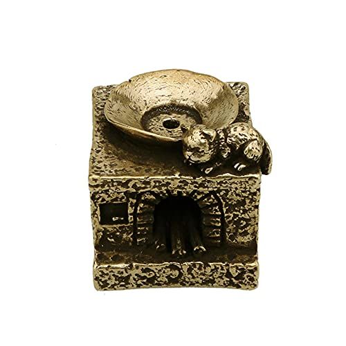  LKHH Statues Brass Retro Nostalgic Rural earthen Stove Pure Copper Ornaments Creative firewood Stove Home Decoration Brass Ornaments