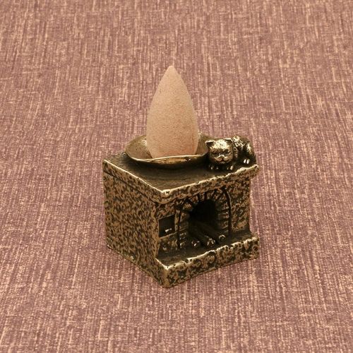  LKHH Statues Brass Retro Nostalgic Rural earthen Stove Pure Copper Ornaments Creative firewood Stove Home Decoration Brass Ornaments