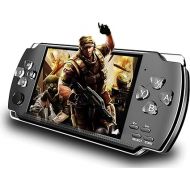 8GB 4.3’’ 1000 LCD Screen Handheld Portable Game Console, Built in 1200+Real Video Games with Media Player, for gba/gbc/SFC/fc/SMD Games, Best Gift for Kids and Adults -Black (Medium)