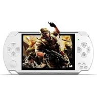 Handheld Game Console, Built-in 1200 Games 4.3’’ HD Screen Retro Gaming System, Support TV Output, Portable Rechargeable Game Console with Dual Joystick, Best Gift for Kids and Adult (White)