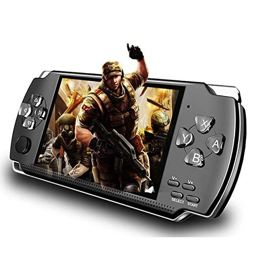  [아마존베스트]LKTINA 8GB 4.3’’ 1000 LCD Screen Handheld Portable Game Console, Media Player with Camera Built in 1200+Real Video Games, for gba/gbc/SFC/fc/SMD Games, Best Gift for Kids and Adult