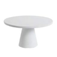 LL Products Ceramic Cake Stand- 11 Fine White Wedding Cake Display Platter