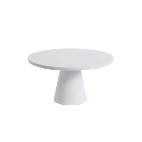  LL Products Ceramic Cake Stand- 11 Fine White Wedding Cake Display Platter