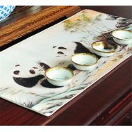 LL-COEUR Giant Panda Mousepad Gaming Mouse Mat Silk Table Desk Pad Non-slip (Multi -700 x 320 x 3 mm)