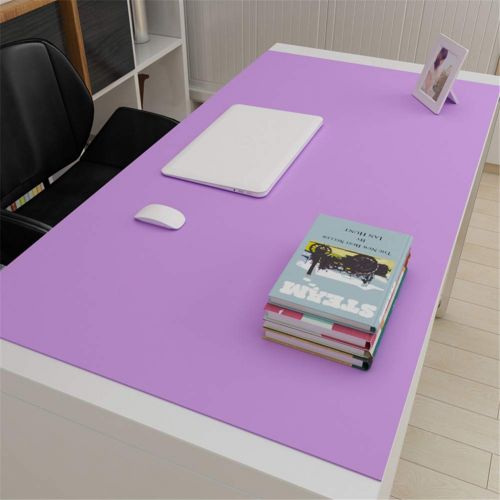  LL-COEUR XXL Multifunctional Office Table Mat PVC Computer Desk Pad Waterproof Mouse Pad (Purple, 1000 x 600 x 3 mm)