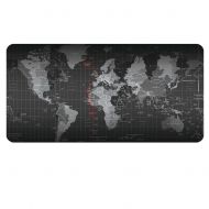 LL-COEUR XXL World Map Mouse Pad Laptop Gaming Play Mat Office Desk Mat (1200 x 600 x 3 mm)