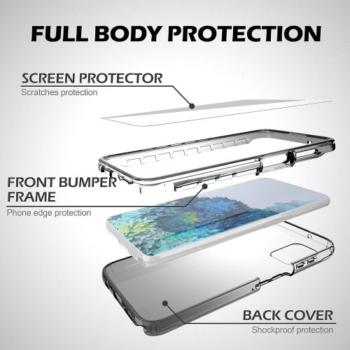  LLAYOO for Motorola Moto G Stylus 2021 4G Case Clear Full Body Protective Phone Case for Clear Moto G Stylus(2021) Case with Screen Protector Slim Clear Moto G Stylus 2021 Case,Bla