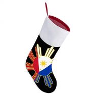 LLEMON Filipino Flag Christmas Stockings 16.5 Inches Xmas Stockings Hanging Ornament for Fireplace Xmas Tree Holiday Party Decorations