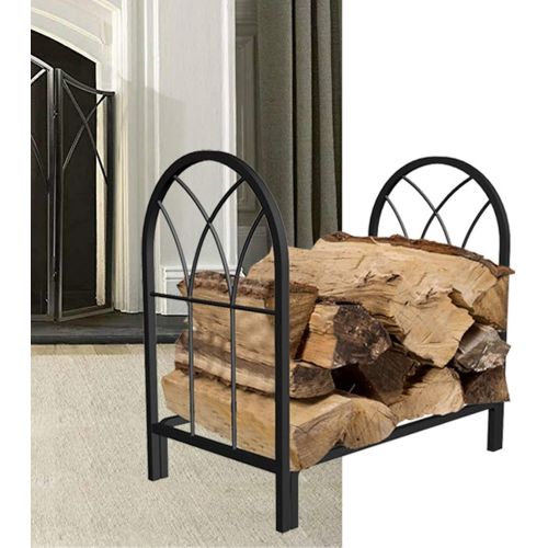  LLFF Outdoor Indoor Firewood Racks, Fireplace Log Holder, Storage Carrier of Wood, Fire Pit Stove Decor Holders Accessories (Size : 35cm×58cm×58cm)