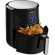 LLIVEKIT Hot Air Fryer XXL with 5 Litres in Black, Hot Air Fryer Air Fryer with Digital LED Touch Screen, 10 Programmes, Timer & Keep Warm, Deep Fryer with Recipe Book, Oil Free, 1