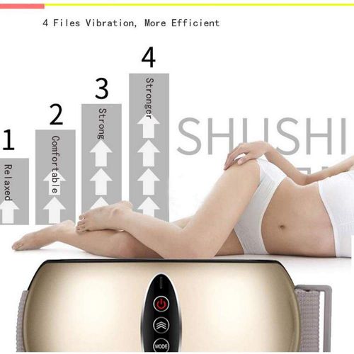  LLMLCF Electric Slimming Belt, Vibration Waist and Abdomen Lose Weight Household Massage Belt, Body Shaper Training Belts for Women Reduce Fat Shaping The Perfect Body,Earthgold