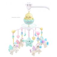 LLZJ Baby Crib Musical Mobile Cot Toy Activity Crib Stroller Baby Bed Hanging Newborn Rattles Rotate Bed Bell Birthday Present Campanula Multifunction