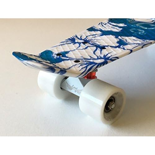  MLLMAI LMAI 22 Mini Cruiser Skateboard Graphic Flower Floral Board Complete Skateboard