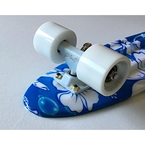  MLLMAI LMAI 22 Mini Cruiser Skateboard Graphic Flower Floral Board Complete Skateboard