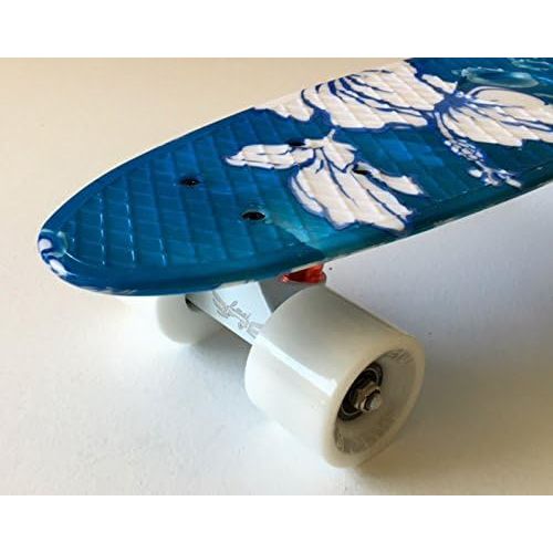  MLLMAI LMAI 22 Mini Cruiser Skateboard Graphic Flower Floral Board Complete Skateboard