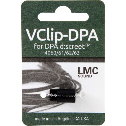  LMC Sound Vclip Vampire Clip for DPA d:screet 4061/62/63/64 Microphones (Black)