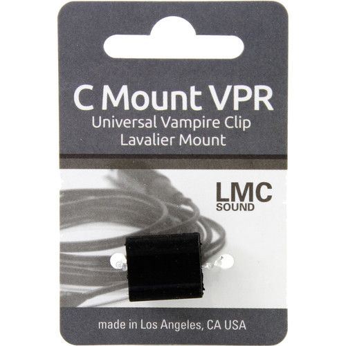  LMC Sound CMTVPRBK10 C Mount Vampire Clip Universal Lavalier Mount (10-Pack)
