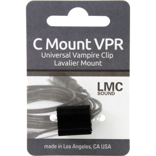  LMC Sound CMTVPRBK C Mount Vampire Clip Universal Lavalier Mount