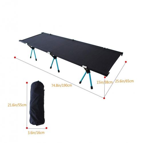  LMDC Strong Stable Folding Camping Bed & Cot for Outdoor Camping Hiking Hunting Traveling with Carry Bag