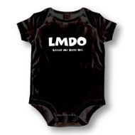 LMDO Laughed My Diaper Off Infants Black Cotton Bodysuit One-piece