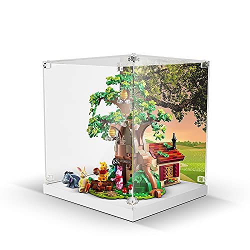  LMTIC Acrylic Display Case for Lego Ideas Disney Winnie The Pooh 21326 Building Kit Display Cases for Lego 21326 Collectibles Display Box Storage Gifts for Lego Lover,Dust Free,Cle