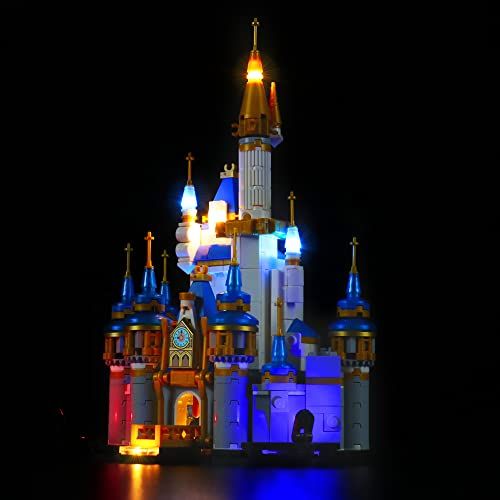  LMTIC Led Lighting Kit for Lego Mini Disney Castle Light Set Compatible with Lego 40478(NOT Included The Lego Sets)