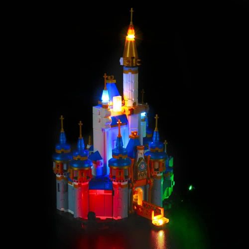  LMTIC Led Lighting Kit for Lego Mini Disney Castle Light Set Compatible with Lego 40478(NOT Included The Lego Sets)