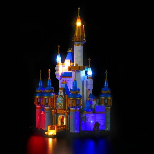  LMTIC Led Lighting Kit for Lego Mini Disney Castle Light Set Compatible with Lego 40478(NOT Included The Lego Sets)