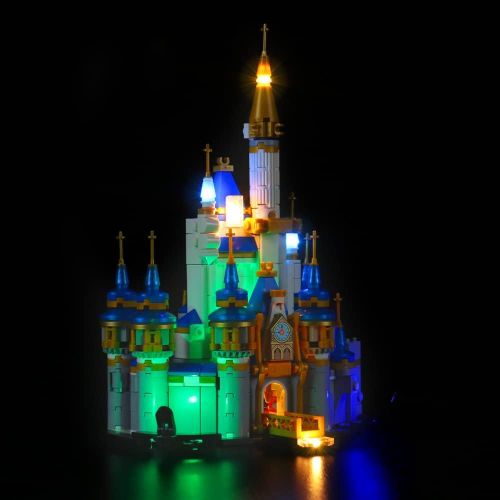  LMTIC Led Lighting Kit for Lego Mini Disney Castle Light Set Compatible with Lego 40478(NOT Included The Lego Sets)