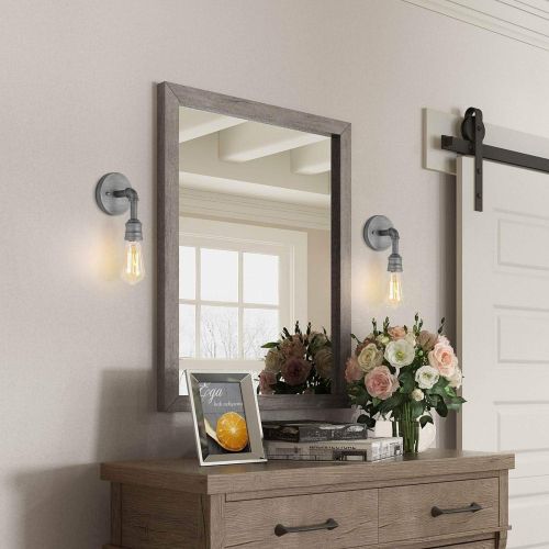  LNC 2 Water Pipe Bathroom Bath Lamp Industrial Sconces Wall Vanity Lighting Fixtures, A03373