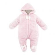 LNGRY Baby Romper,Toddler Newborn Kids Girls Boys Bowknot Hooded Zipper Romper with Mittens Cuff Jumpsuit Bodysuit