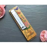 LNWoodcraft Personalised Wooden Garden Thermometer | Mothers Day Gift | Sign | Plaque | Hand Made | Hand Painted | Wooden | Allotment | Potting Shed