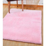LOCHAS Ultra Soft Indoor Area Rugs 5.5 cm Thick Shaggy Fashion Color Bedroom Living Room Carpets Suitable for Children Home Decor Baby Nursery Rugs Footcloth 4 x 5.3 (Pink)