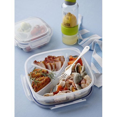  LOCK & LOCK SPECIAL 3 Divided Lunch box Container (Large)