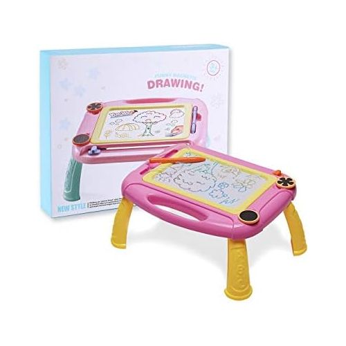  [아마존베스트]Matesy Colorful Magnetic Drawing Table Doodle Sketch Pad Board for 1-6 Year Old Boys Girls Toys