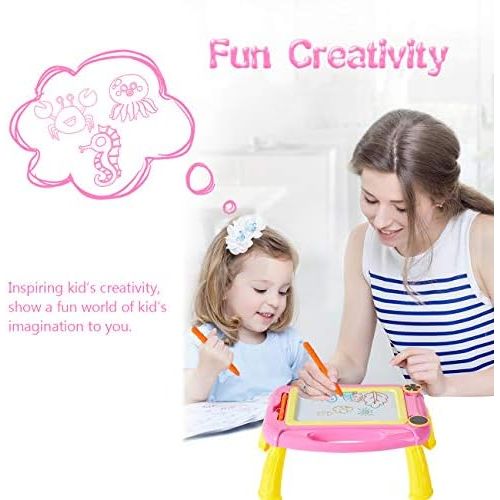  [아마존베스트]Matesy Colorful Magnetic Drawing Table Doodle Sketch Pad Board for 1-6 Year Old Boys Girls Toys