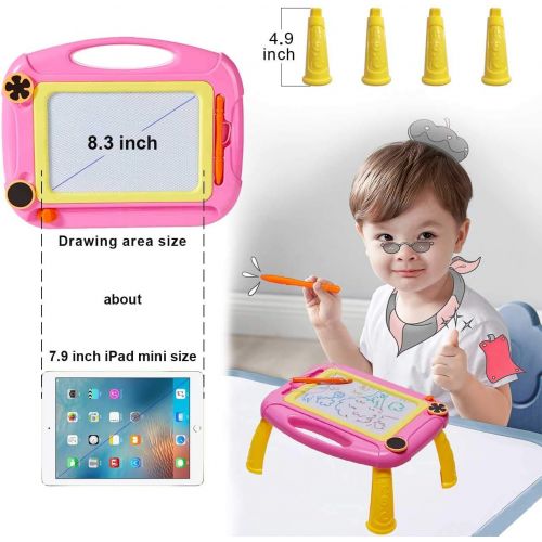  [아마존베스트]Matesy Colorful Magnetic Drawing Table Doodle Sketch Pad Board for 1-6 Year Old Boys Girls Toys