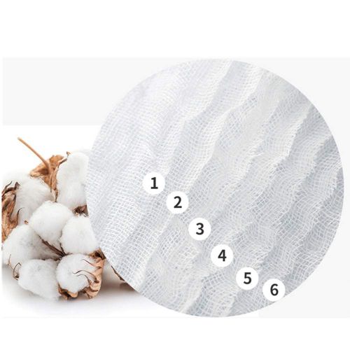  [아마존베스트]LOEKEAH Muslin Burp Cloths, 5 Pack, 100% Cotton, Soft, White, Large 20x10, for Babies