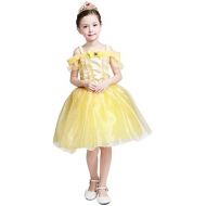 LOEL Princess Costume for Girls Party Fancy Dress Up