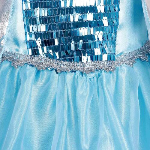  LOEL Princess Inspired Girls Snow Queen Party Costume Dress