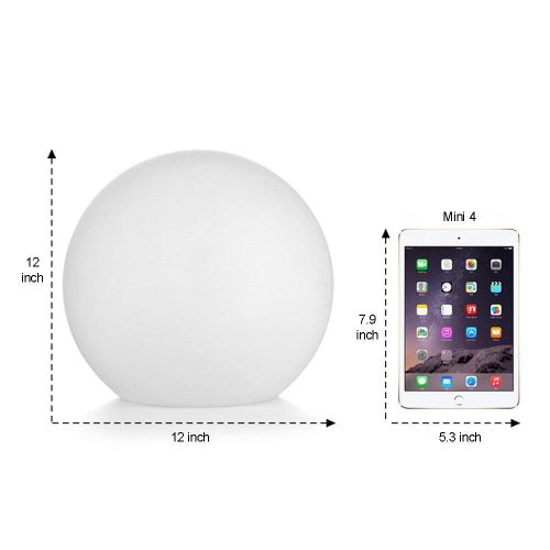  LOFTEK LED Light Ball : 12-inch RGB Colors Light Sphere with Remote Control, Cordless Floating Pool...