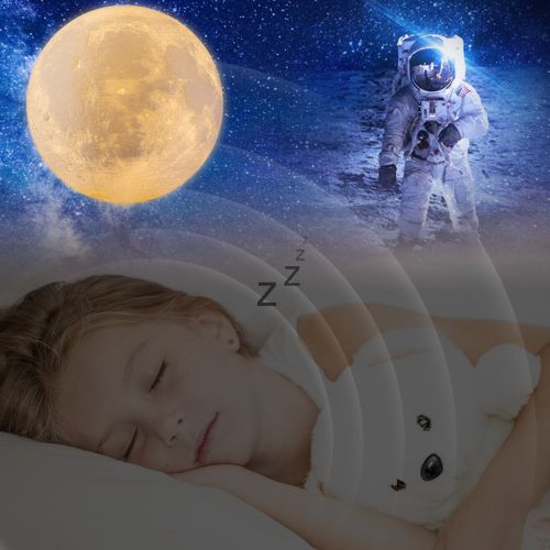  [아마존 핫딜] [아마존핫딜]Moon Lamp, LOGROTATE Moon Light Lamps with Time Setting and Stand 3D Print LED 16 Colors, Hung Up Decorative Night Lights for Baby Kids Friends Lover Birthday Gifts(Diameter 9.6 in